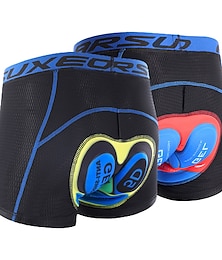 preiswerte -Herren Fahrradunterwäsche Fahhrad Gepolsterte Shorts / Gämse MTB Mountain Rennrad Sport 3D-Pad Radfahren Atmungsaktiv Rasche Trocknung Gelb Rot Polyester Bekleidung Fahrradbekleidung / elastisch