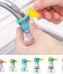 cheap -Rotatable Spray Head Tap 360 Degree Durable Faucet Filter Nozzle 3 Modes Kitchen Tap Filter for Kitchen Faucet