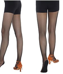 billige -Dame Fiskenetttights Truseslange Fest Daglig Sløyfeknute Spandex Nylon Sexy Klassisk Professjonell 1 par