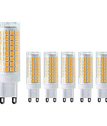 economico -6pcs ha condotto la lampadina g9 bi pin lampada 10w ac220v e14 102 ha condotto il riflettore lampadario luce di soffitto 100w alogena equivalente bianco caldo freddo