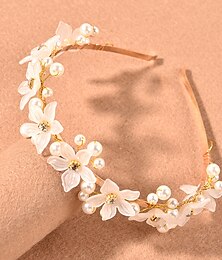 voordelige -hikinauhat Hoofdtooi Helm Legering Bruiloft Speciale gelegenheden  Bruiloft Bruids Met Bloemen Kristaldetails Helm Hoofddeksels