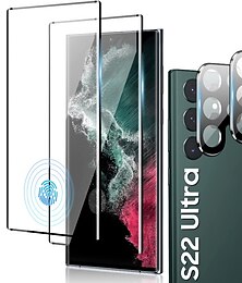 economico -[Confezione da 2+2] Pellicola salvaschermo + proteggi obiettivo fotocamera Per Samsung Galaxy S24 Ultra Plus S23 S22 S21 S20 Plus Ultra S10 S10 Plus S25 Ultra Vetro temperato Durezza 9H Anti Bolle