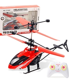 cheap -2.4Ghz 2 Channels Alloy Mini RC Helicopter with LED Light for Kids Adult Indoor RC Helicopter Best Gift for Boys Girls