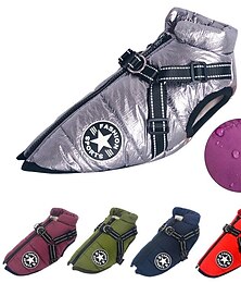 お買い得  -犬用 コート ジャケット 犬用ウェア 冬 反射 防水 ウォーム 高通気性 ソフト アウトドア 犬服