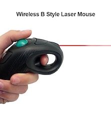 abordables -Ratón inalámbrico con trackball, puntero óptico, ratón láser de aire de mano, trackball, mano izquierda, mano derecha, ratón para PC y portátil
