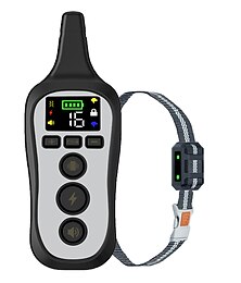 levne -600m elektrický obojek na výcvik psů ipx7 voděodolný dobíjecí obojek proti štěkání obojek na dálkové ovládání trenažér pro domácí mazlíčky vibrační šok 16 nastavitelných úrovní