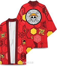 economico -One Piece Monkey D.Rufy Anime Cartone animato Manga Manga 3D Classico Stile di strada Per Da coppia Per uomo Per donna Per adulto Mascherata Ritorno a scuola Stampa 3D