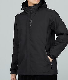voordelige -Voor heren Wandeljack Waterdicht wandeljack Regenjack Winter Buitenshuis Thermisch Warm waterdicht Winddicht Warm Overkleding Windjacks Trenchcoat Gehele Lengte Zichtbare Rits Vissen Klimmen Kamperen