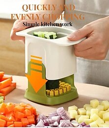 cheap -Multi-Function Vegetable Cutter Household Hand-Pressed French Fries Vegetable Cutter Potato Dicing Artifact Kitchen Vegetable Cutting Artifact