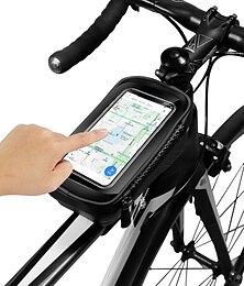 cheap -WILD MAN Cell Phone Bag Bike Frame Bag Top Tube 6.2 inch Rainproof Cycling for iPhone 8 Plus / 7 Plus / 6S Plus / 6 Plus iPhone X Black Black-Red Road Bike Mountain Bike MTB Road Cycling