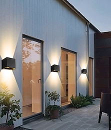 baratos -Regulável LED Moderno Lâmpadas de Parede de Exterior Ao ar Livre Alumínio Luz de parede IP65 110-120V 6 W