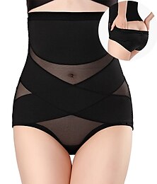 cheap -Corset Women's Control Panties Shapewears Office Party & Evening Running Gym Black Pink Apricot Sport Seamless Breathable Seamed Lace Up Tummy Control Push Up Basic Solid Color Spring & Summer Fall