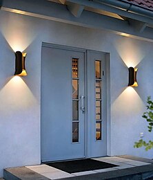 cheap -1-Light 20cm Outdoor LED Wall Light Multi Color Up and Down Lighting Indoor Wall Lamp Hotels Courtyards Passages Gates Porch Corridor Modern 90-264V