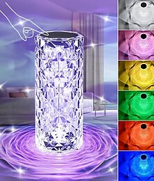 economico -lampada da tavolo in cristallo lampade ambientali regalo di natale moderno contemporaneo alimentato tramite usb per camera da letto cameretta ragazze cristallo <5V>
