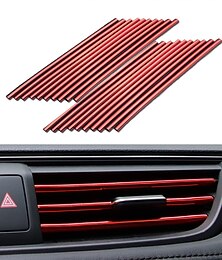 levne -auto klimatizace ozdobný pásek pro ventilační vývod 20 kusů autodoplňky bling interiér pro muže ženy dekorace nákladních aut dekorační pásek vývod vzduchu univerzální voděodolný ohebný diy u tvar