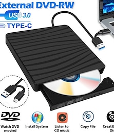 cheap -Slim External CD DVD RW Drive USB 3.0 Burner Burner Player Card Reader for Laptop