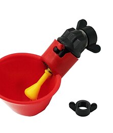 economico -5 pz automatico di pollo abbeveratoio tazze di plastica cortili alimentatore di acqua di pollo pollame tazze di acqua potabile ciotole galleggiante stile di alimentazione