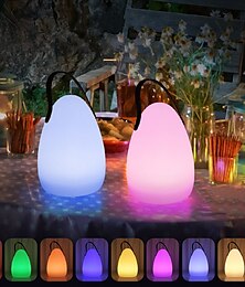 זול -פנס נייד תליית אוהל אור usb נטענת led מנורת לילה לחדר שינה סלון אור קמפינג שלט רחוק אווירה צבעונית קמפינג אור קמפינג אור נייד קל לנשיאה