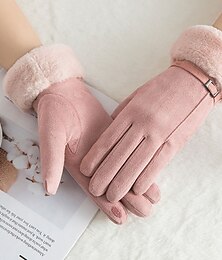 billige -Dame Hansker Varme vinterhansker Gave Daglig Ensfarget / vanlig farge Akryl Fiber Enkel 1 par