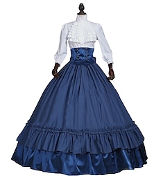 abordables -Rococo Victorienne Robe de Bal Costume de fête Bal Masqué Robe de Bal Femmes Mascarade Carnaval Soirée Halloween Adulte Robe