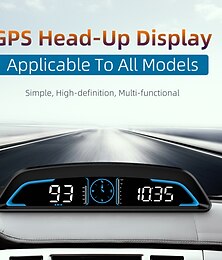 economico -tachimetro gps digitale auricolare universale per auto 5.5 pollici display lcd di grandi dimensioni hud con mph velocità affaticamento avviso di guida avviso di velocità eccessiva misuratore di