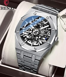 levne -chenxi automatické pánské hodinky špičkové značky mechanické náramkové hodinky vodotěsné obchodní nerezové sportovní pánské hodinky