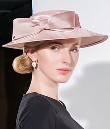 זול -אלגנטית מתוק פשתן כובעים עם פפיון 1 pc חתונה / מסיבה\אירוע ערב / גביע מלבורן כיסוי ראש
