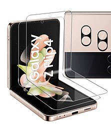 economico -[Confezione da 2+2] Pellicola salvaschermo + proteggi obiettivo fotocamera Per Samsung Galaxy Capovolgi Z 6 Z Flip 5 Z Flip 4 Z Flip 3 TPU idrogel Durezza 9H Autoguarigione Anti Bolle Anti-impronte