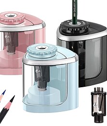 preiswerte -Bleistiftspitzer, elektrischer Bleistiftspitzer, Klinge zum schnellen Anspitzen, geeignet für Buntstifte (6–8 mm), Bleistiftspitzer für Schule/Klassenzimmer/Büro/Zuhause, Geschenk zum Schulanfang