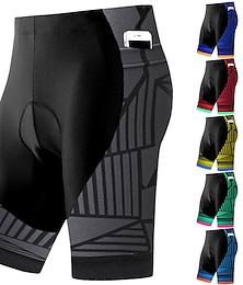halpa -Miesten Pyöräilyshortsit Pyörä Suojashortsit Alaosat Maastopyöräily Maantiepyöräily Urheilu 3D alusta Pyöräily Hengittävä Nopea kuivuminen Keltainen Punainen Polyesteri Spandex Vaatetus