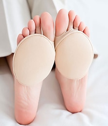 abordables -1 paire de semelles portables minimalistes pour le soin de l'avant-pied semelle en coton toutes saisons femme nude / noir