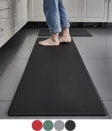 abordables -Tapis et tapis de cuisine, tapis de sol rembourré anti-fatigue, tapis en mousse confortable en cuir PU pour la maison, le bureau, l'évier, la buanderie, les bureaux debout