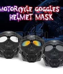 levne -motocyklová helma jezdecké brýle lebka obličejová maska motorka závodní špína kolo off road safety ochranné brýle motokrosové brýle