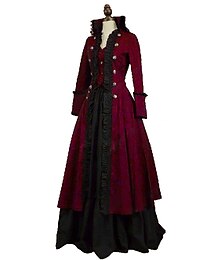 abordables -Rococo Victorienne Robe de Bal Costume de fête Bal Masqué Robe de Bal Femmes Mascarade Carnaval Soirée Halloween Adulte Robe