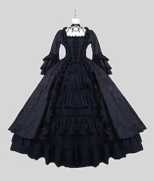 abordables -Rococo Victorienne Robe de Bal Costume de fête Bal Masqué Robe de Bal Grande Taille Femmes Royal Mascarade Carnaval Soirée Halloween Adulte Robe