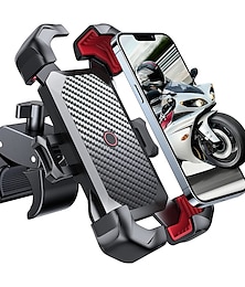 abordables -Soporte de teléfono para bicicleta joyroom, soporte universal para teléfono de bicicleta con vista de 360 ° para soporte de teléfono móvil de 4,7-7 pulgadas, soporte a prueba de golpes, clip gps