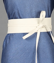 halpa -Naisten Vyö Nahka Valkoinen Musta Kameli Kulta Kahvi Kapea vyö ulko- Katu Päivittäin Pyhäpäivä Puhdas väri / Kevät / Kesä / Syksy / Talvi / Maalattu