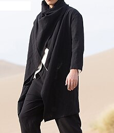 economico -Per uomo Cappotto Invernale Giacca di transizione Trench Mantello / Cappe Vacanza Affari Primavera Autunno Misto Cotone Asciugatura Rapida Leggero Capispalla Abbigliamento Streetwear Elegante senza