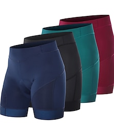 economico -pantaloni da ciclismo da donna pantaloncini imbottiti da ciclismo pantaloncini imbottiti da bici / fondi di camoscio vestibilità sportiva 3d pad traspirante comodo anti-slittamento abbigliamento blu scuro abbigliamento da bici