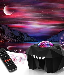 economico -aurora galaxy proiettore luce stella proiezione con altoparlante musica proiettore luce notturna con luna proiettore aurora boreale per camera da letto/sala giochi/home theater/soffitto