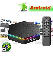 abordables -android 12.0 tv box android tv box 4 gb ram 64 gb rom con h618 quad-core cortex-a53 cpu smart tv box soporte wifi 6 dual-band/ ethernet/ bt5.0/ hdr10+/ 3d/ h.265/ 6k ultra hd android boxes