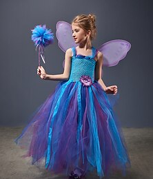 halpa -Satuteema Prinsessa Haltia Karnevaali Mekot Cosplay-Asut balettihame Cosplay Lasten Tyttöjen Karnevaali Naamiaiset Mardi Gras Suoritus Juhla Halloween Helppo karnevaaliasu Pukeudu