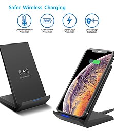 economico -Caricabatterie wireless veloce da 15 W Supporto di ricarica wireless certificato qi compatibile con iPhone 13/12/se 2020/11/xs max/xr/x Samsung Galaxy s22 s21 s20 s10 note 20 e telefoni supportati da