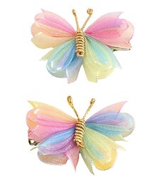 economico -Bambino Da ragazza Dolce Giornaliero Color Block Poliestere Accessori per capelli Viola / Rosa / Giallo Taglia unica