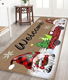 ieftine -decorațiuni de Crăciun covor alergător gnomi Moș Crăciun țesătură de flanel pentru baie ușă de intrare decorațiuni pentru casa covoraș de podea covoraș de bucătărie