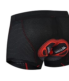 baratos -WOSAWE Homens Roupa interior de ciclismo Calções de bicicleta Bermudas Acolchoadas Para Ciclismo Moto Calção Shorts Roupa Íntima Modelagem Semi-Form Fit Ciclismo de Montanha Ciclismo de Estrada