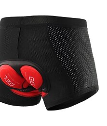 billige -Arsuxeo Herre Sykkelundertøy Sykkelshorts 3D polstret shorts Sykkel Boxershorts Fôrede shorts Formsydd Fjellsykling Veisykling sport 3D Pute Pustende Fukttransport Refleksbånd Svart Svart / Rød