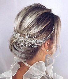 levne -nevěsta květina svatební vlasy vinná réva křišťál svatební vlasový kousek drahokamu party vlasové doplňky listový šperk do vlasů korálek čelenka pro ženy a dívky