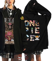 abordables -One Piece Monkey D Luffy Roronoa Zoro Animé Dibujos Manga Anime Clásico Estilo callejero Para Pareja Hombre Mujer Adulto Estampado en caliente