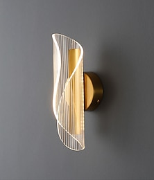 abordables -Luces de pared led doradas simples modernas, lámpara de pared para sala de estar, dormitorio, cabecera, 90-264v